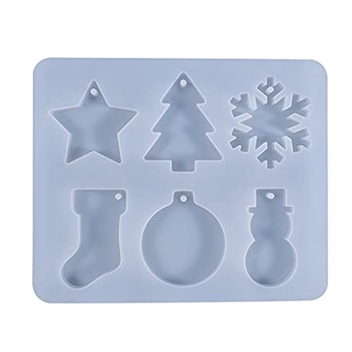 VOCUE Weihnachts-Schneeflocken-Schneemann-Anhänger, Epoxidharz-Form, handgefertigte Silikonform, Schmuck, Ornamente, Gießform VOCUE Weihnachts-Schneeflocken-Schneemann-Anhänger, Epoxidharz-Form, handgefertigte Silikonform, Schmuck, Ornamente, Gießform von VOCUE