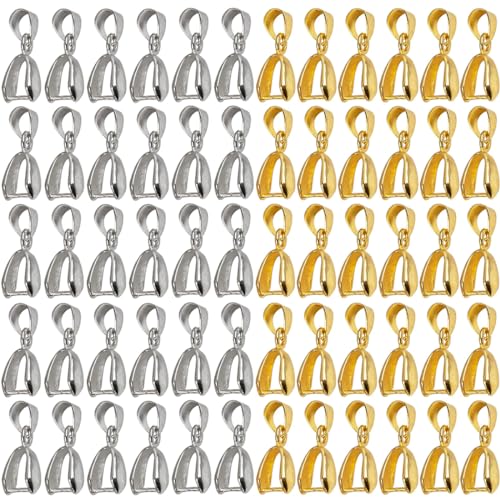 60 Stück Anhängerschlaufe Ösen Anhänger Kettenverschluss Clip Prise Kaution Schmuckanhänger für Anhänger Halskette Schmuck DIY Handwerk Machen Schmuck Zubehör Collierschlaufen Verbinder 60 Stück Anhängerschlaufe Ösen Anhänger Kettenverschluss Clip Prise Kaution Schmuckanhänger für Anhänger Halskette Schmuck DIY Handwerk Machen Schmuck Zubehör Collierschlaufen Verbinder von VODAFQS