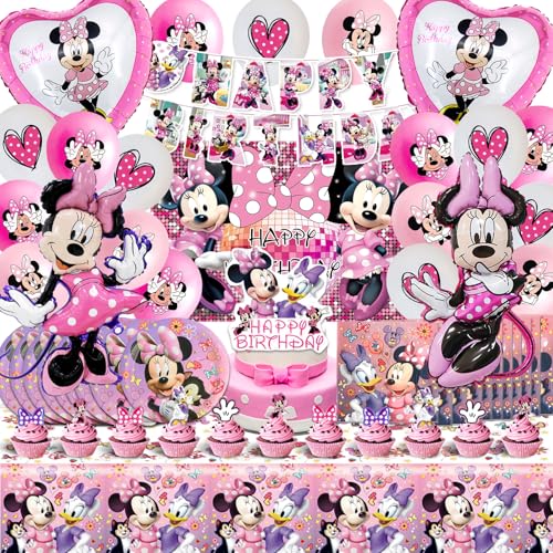 Minnie Geburtstagsdeko, Luftballons Minnie, Minnie Latexballon, Helium Ballon Minnie, Minnie Tortendeko, Banner Happy Birthday, Minnie Party Supplies Set Minnie Geburtstagsdeko, Luftballons Minnie, Minnie Latexballon, Helium Ballon Minnie, Minnie Tortendeko, Banner Happy Birthday, Minnie Party Supplies Set von VOENCSU