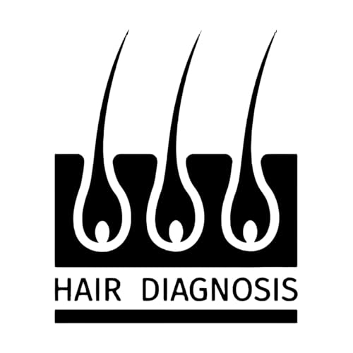 Schriftaufkleber Schönheitssalon Haardiagnose Gesunder Lebensstil Dermatologie 34x41.1cm Bearbeitbar und mit Informationen versehen Schwarz von VOETOY