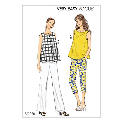 Vogue Mustern Misses-Tops und Hose, Mehrfarbig, Größen 16–24 von Butterick