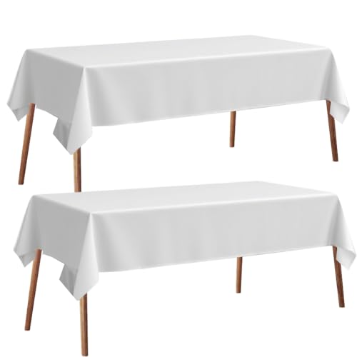 2 Stück Biertisch Tischdecke wasserdichte Polyester Rechteckige Tischdecken 100x250cm für 50cm und 70cm Biertische, Universal Biertischdecke Biertisch-Husse für Bierzeltgarnitur und Hochzeitsfeiern von VOHESEA