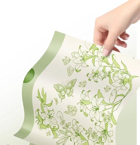 Müllbeutel mit Lilien-Aufdruck und Kordelzug, reißfest, hohe Küchen-Müllbeutel, extra dick, große Müllbeutel für Zuhause/Büro, 50 Stück, 2 Liter Müllbeutel mit Lilien-Aufdruck und Kordelzug, reißfest, hohe Küchen-Müllbeutel, extra dick, große Müllbeutel für Zuhause/Büro, 50 Stück, 2 Liter von VOK