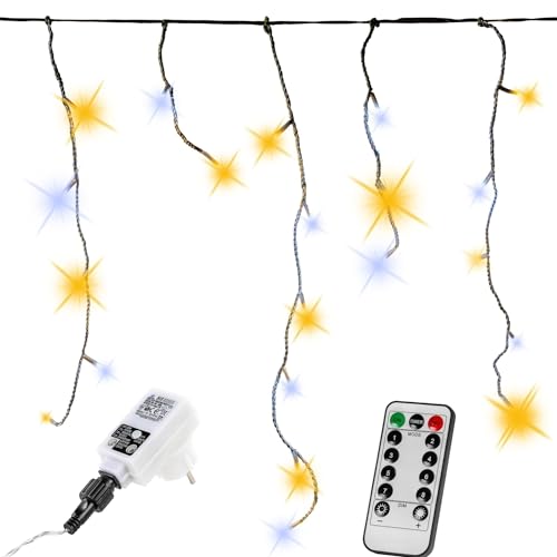 VOLTRONIC Eisregen Lichterkette, innen und außen, IP44, Größen- und Farbwahl, 400 LEDs, warmweiß/kaltweiß, Fernbedienung VOLTRONIC Eisregen Lichterkette, innen und außen, IP44, Größen- und Farbwahl, 400 LEDs, warmweiß/kaltweiß, Fernbedienung von VOLTRONIC