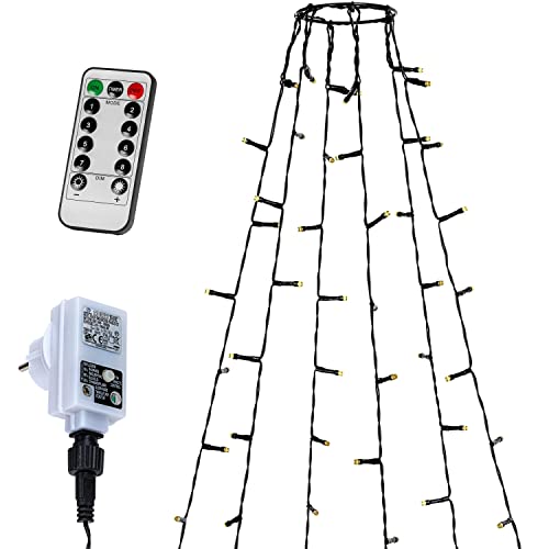 VOLTRONIC LED Überwurf Lichterkette mit Ring, innen und außen, IP44, Fernbedienung, Größen- und Farbwahl, 192 LEDs, warmweiß VOLTRONIC LED Überwurf Lichterkette mit Ring, innen und außen, IP44, Fernbedienung, Größen- und Farbwahl, 192 LEDs, warmweiß von VOLTRONIC