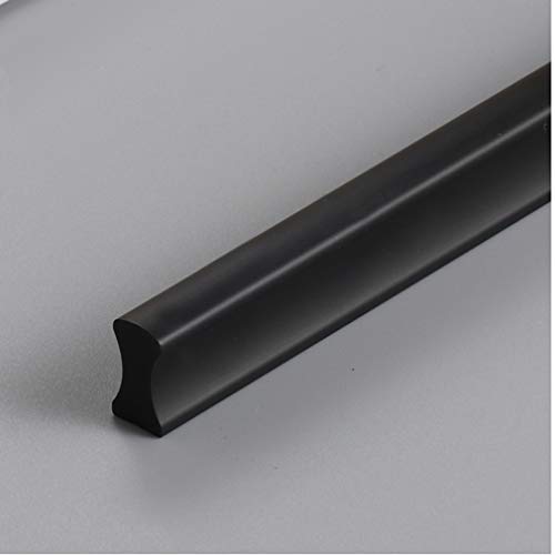 Schrankgriffe, massiver, mattierter Barschrankgriff, gebogener Möbelgriff, Schrankgriff aus gebürsteter Aluminiumlegierung for Kleiderschrank, Schublade, Kommode, I-förmige Schranktürknöpfe, Badezimme von VOLURE