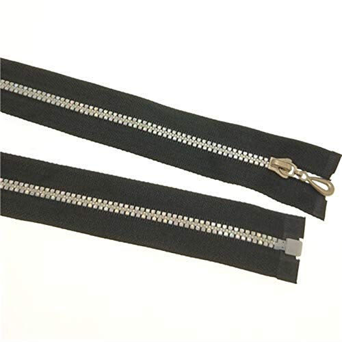 Spulenklappe, 1 Stück, 5#, robuste, dicke Reißverschlüsse mit offenem Ende, Reißverschluss aus Metall, Reißverschlüsse, Spiralreißverschlüsse, Nahttrenner, Nähwerkzeuge(4) von VOLURE
