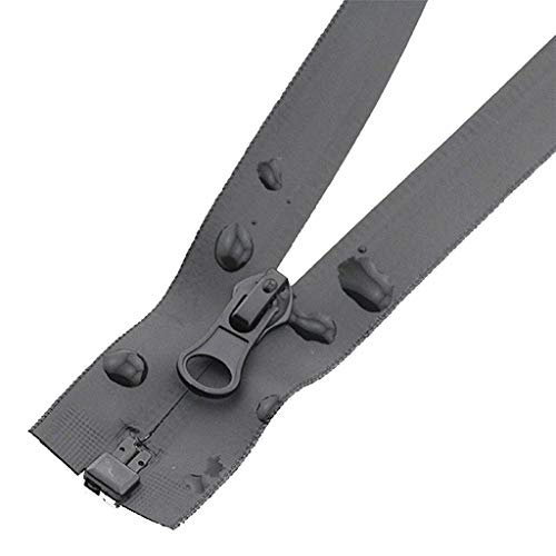 Spulenklappe, Reißverschluss aus Metall, strapazierfähige, klobige Reißverschlüsse mit offenem Ende, Reißverschlüsse mit offenem Ende, offener Metallreißverschluss mit automatischer Verriegelung(45Cm) von VOLURE