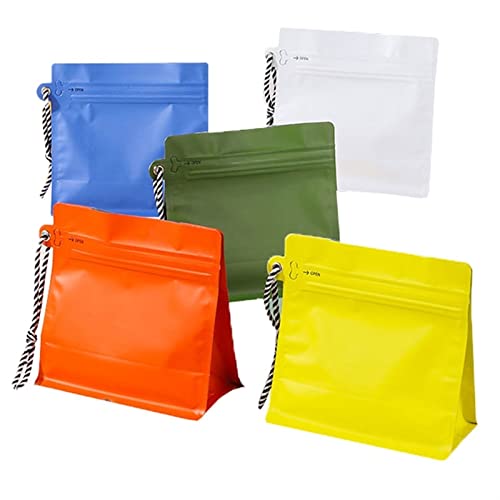 10 Stück Kaffeebeutel Aluminiumfolie, Mylar Taschen for Kaffeebohnen Metallic Mylar Folienbeutel flacher Boden, hitzeversiegelbar, seitliche Reißverschlusstaschen for Zuhause oder Geschäft(Orange,14*1 10 Stück Kaffeebeutel Aluminiumfolie, Mylar Taschen for Kaffeebohnen Metallic Mylar Folienbeutel flacher Boden, hitzeversiegelbar, seitliche Reißverschlusstaschen for Zuhause oder Geschäft(Orange,14*1 von VOLWCO