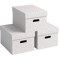 3 VON LEITZ Aufbewahrungsboxen 46 l weiß 35,5 x 51,0 x 30,5 cm 3 VON LEITZ Aufbewahrungsboxen 46 l weiß 35,5 x 51,0 x 30,5 cm von VON LEITZ