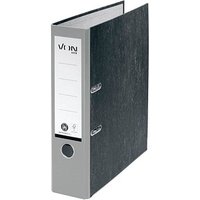 VON LEITZ Ordner grau mamoriert Karton 8,0 cm DIN A4 von VON LEITZ