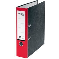 VON LEITZ Ordner rot mamoriert Karton 8,0 cm DIN A4 von VON LEITZ