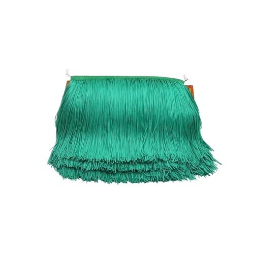 Fransenborte aus Polyester, 15 cm lang, für Vorhänge, Kleidung, Fransen zum Nähen, Basteln, Seeblau von VONCYKI