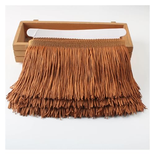 Spitzenband mit Fransen, Spitze, Quasten, 10 cm, DIY-Dekoration, Kleid, Bühnenaufführung, Spitzenband (Kaffee) von VONCYKI