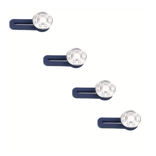 VONCYKI Hosenverlängerungsknöpfe, Bund für Jeans, Kragen, Manschetten, kein Nähen, einziehbare Metallknöpfe (4 Stück im Stil) von VONCYKI
