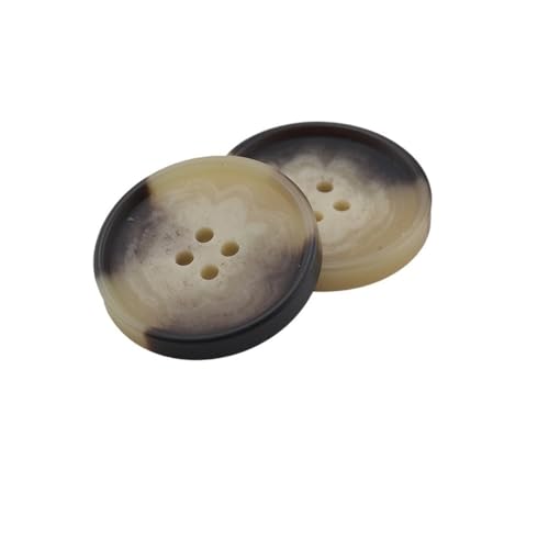 VONCYKI Knöpfe aus Kunstharz, 4 Löcher, Nähzubehör, Größe komplett für Kleidung, dekorative Kunststoffknöpfe, handgefertigt (8, 20 Stück, 21 mm), 20 Stück von VONCYKI