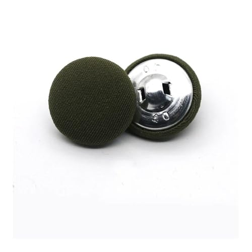 VONCYKI Runde Metallknöpfe mit Stoffbezug, für Kleid, Hemd, Stoff, Nähzubehör, Kleidung, DIY, dekorativ, Grün, 11 mm, 10 Stück VONCYKI Runde Metallknöpfe mit Stoffbezug, für Kleid, Hemd, Stoff, Nähzubehör, Kleidung, DIY, dekorativ, Grün, 11 mm, 10 Stück von VONCYKI