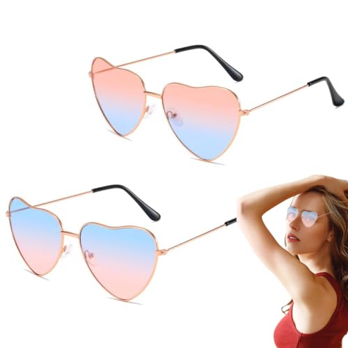 VONJUMA Festival Accessoires 2 Pcs Herz Sonnenbrille Festival Outfit Damen Herzbrille 60Er 70Er 80Er 90Er Jahre Outfit Damen Accessoires Retro Hippie Brille Für Fasching Halloween Weihnachtstag VONJUMA Festival Accessoires 2 Pcs Herz Sonnenbrille Festival Outfit Damen Herzbrille 60Er 70Er 80Er 90Er Jahre Outfit Damen Accessoires Retro Hippie Brille Für Fasching Halloween Weihnachtstag von VONJUMA