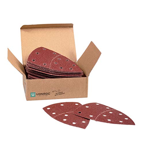 VONROC Schleifpapierset 50 Stück - Für Schleifmaschinen und Multischleifer - 100x150 mm - Vorderteil drehbar VONROC Schleifpapierset 50 Stück - Für Schleifmaschinen und Multischleifer - 100x150 mm - Vorderteil drehbar von VONROC