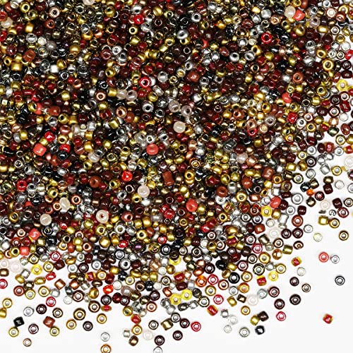 Bulk Seed BeadsBulk 2 mm Rocailles für Schmuckherstellung, 110 g, ca. 9800 Stück, 12/0 Glasperlen für die Herstellung von Ohrringen, Armbändern, Anhängern, Taillenschmuck, DIY handgefertigte Bulk Seed BeadsBulk 2 mm Rocailles für Schmuckherstellung, 110 g, ca. 9800 Stück, 12/0 Glasperlen für die Herstellung von Ohrringen, Armbändern, Anhängern, Taillenschmuck, DIY handgefertigte von VOOMOLOVE