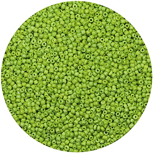 Hellgrüne Rocailles-Perlen für die Schmuckherstellung, 2 mm, ca. 9800 Stück, 12/0 Glas-Bastelperlen für die Herstellung von Ohrringen, Armbändern, Anhängern, Taillenschmuck, selbstgemachte Hellgrüne Rocailles-Perlen für die Schmuckherstellung, 2 mm, ca. 9800 Stück, 12/0 Glas-Bastelperlen für die Herstellung von Ohrringen, Armbändern, Anhängern, Taillenschmuck, selbstgemachte von VOOMOLOVE