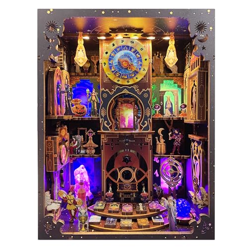Book NookKit-Fantasy Tarot-Buchecke mit LED-Lichtern von VORATHIS