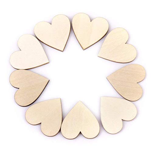 VORCOOL 50 Stück 40mm Deko-Herzen DIY Naturholzscheiben VORCOOL 50 Stück 40mm Deko-Herzen DIY Naturholzscheiben von VORCOOL