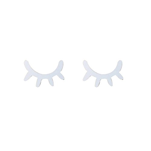 VORCOOL Sleepy Eyes Wimpern Holz Wandaufkleber Kinder Kinderzimmer Dekor Schlafzimmer Hintergrund 1 Paar (weiß) von VORCOOL