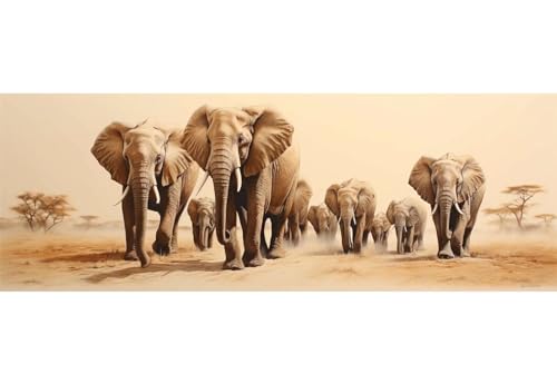 5D Diamond Painting Elefant Familie Diamond Painting Kinder/Erwachsene, DIY Diamant Painting Bilder Dimondpaintin, Malen Nach Zahlen Erwachsene Crystal Arts für Home Wanddekoration 90 X 30 cm, 86N 5D Diamond Painting Elefant Familie Diamond Painting Kinder/Erwachsene, DIY Diamant Painting Bilder Dimondpaintin, Malen Nach Zahlen Erwachsene Crystal Arts für Home Wanddekoration 90 X 30 cm, 86N von VORSAK
