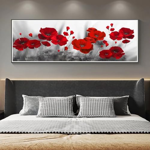 5D Diamond Painting Mohnblumen Diamond Painting Kinder/Erwachsene, DIY Diamant Painting Bilder Dimondpaintin, Malen Nach Zahlen Erwachsene Crystal Arts für Home Wanddekoration Gifts 225 X 75cm, 481N 5D Diamond Painting Mohnblumen Diamond Painting Kinder/Erwachsene, DIY Diamant Painting Bilder Dimondpaintin, Malen Nach Zahlen Erwachsene Crystal Arts für Home Wanddekoration Gifts 225 X 75cm, 481N von VORSAK