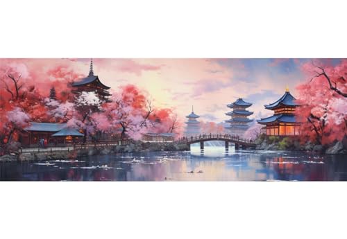 Japan Landschaft Diamond Painting Erwachsene Groß xxl 180x60cm, DIY Malen Nach Zahlen Erwachsene, 5D Diamant Painting Bilder Kinder, Diamond Painting Cross Stickerei Craft, Wand Deko Aesthetic, 392M von VORSAK