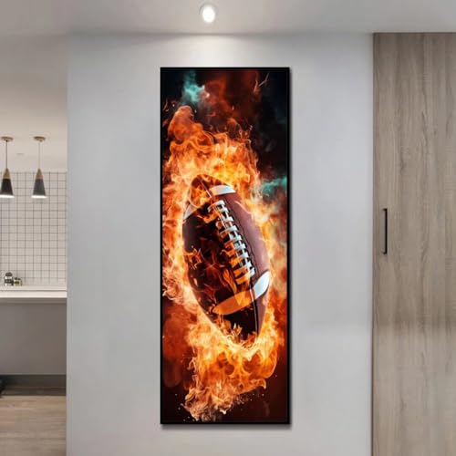 Rugby Feuer Diamond Painting Erwachsene Groß xxl 75x25cm, DIY Malen Nach Zahlen Erwachsene, 5D Diamant Painting Bilder Kinder, Diamond Painting Cross Stickerei Craft, für Wand Deko Aesthetic, 183M Rugby Feuer Diamond Painting Erwachsene Groß xxl 75x25cm, DIY Malen Nach Zahlen Erwachsene, 5D Diamant Painting Bilder Kinder, Diamond Painting Cross Stickerei Craft, für Wand Deko Aesthetic, 183M von VORSAK
