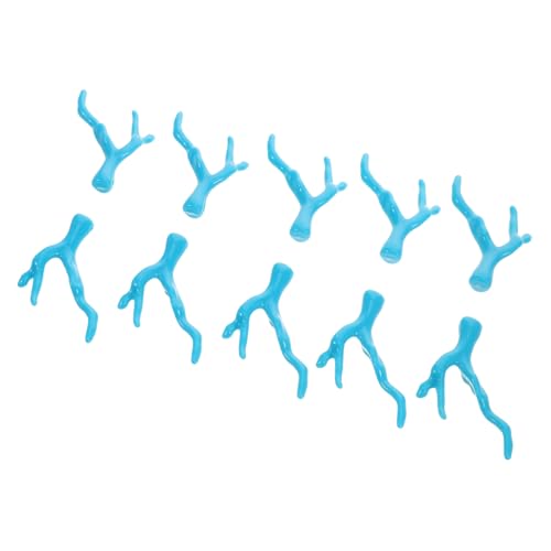VOSAREA 10 Stück Nachahmung Korallendrachenhornkopfschmuck Korallen-Accessoires Korallen Haarschmuck Kopfstück Zubehör Künstliche Korallen Baumstämme getrocknete Stiele Ast Acryl Blue VOSAREA 10 Stück Nachahmung Korallendrachenhornkopfschmuck Korallen-Accessoires Korallen Haarschmuck Kopfstück Zubehör Künstliche Korallen Baumstämme getrocknete Stiele Ast Acryl Blue von VOSAREA
