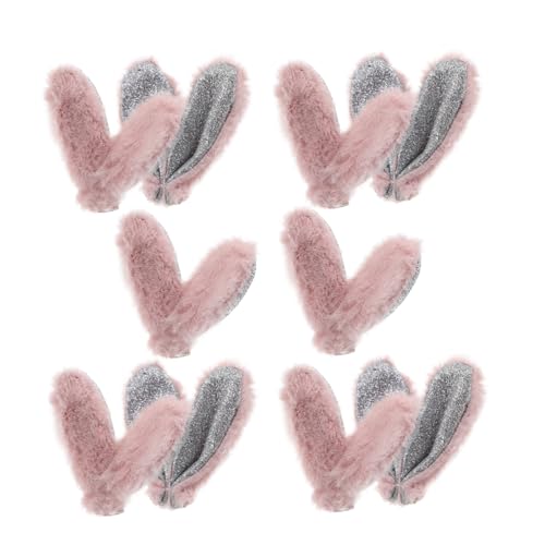 VOSAREA 10pcs Bunny Ohr Ornament Mini Ostern Kaninchen Ohr DIY Tier Ohr Accessoire Für Bastelhaarklammern Charm Gestopfte Tierpuppendekoration Für Schmuckhersteller von VOSAREA