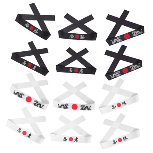 VOSAREA 12 Stück Japanische Karate Stirnbänder Verstellbar für Herren Atmungsaktive Ninja Bandanas mit Auffälligem Print Vielseitig für Kampfsport Kochen Kostüme und Themenpartys VOSAREA 12 Stück Japanische Karate Stirnbänder Verstellbar für Herren Atmungsaktive Ninja Bandanas mit Auffälligem Print Vielseitig für Kampfsport Kochen Kostüme und Themenpartys von VOSAREA
