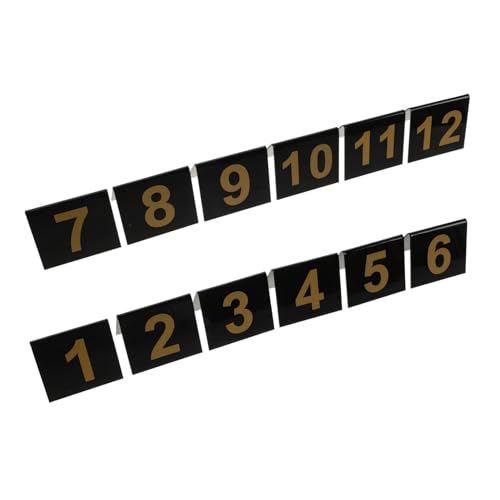 VOSAREA 12 Stück Teiliges V Förmige Nummernmarker für Krimispiele Dekoration für Detektivpartys Halloween Events und Rollenspiele Verbessert die Spielorganisation und von VOSAREA