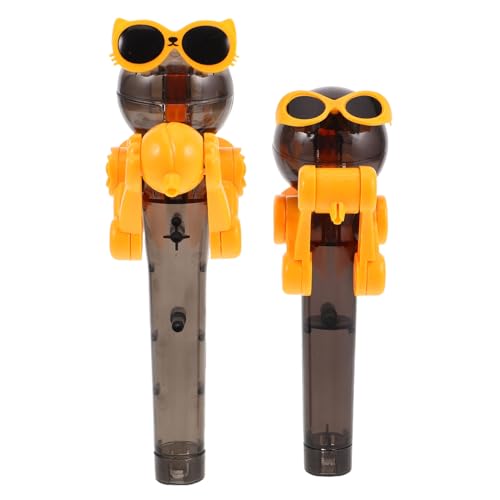 VOSAREA 2 Stück Roboter-lollihalter – Lustiger, Bunter Süßigkeitenspender, Ständer, Aufbewahrungsbehälter, Verspieltes Spielzeug Für Kindergeburtstage Und Halloween von VOSAREA