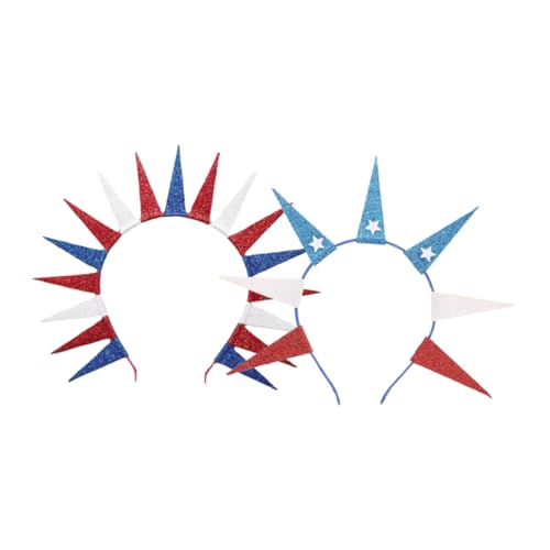VOSAREA 2 Stück Stirnband Mit Freiheitsstatue Im Us-thema Mit Glitzernden Sternen, Amerikanisches Stirnband, Ideal Für Patriotische Veranstaltungen, Wohltätigkeitsveranstaltungen Und VOSAREA 2 Stück Stirnband Mit Freiheitsstatue Im Us-thema Mit Glitzernden Sternen, Amerikanisches Stirnband, Ideal Für Patriotische Veranstaltungen, Wohltätigkeitsveranstaltungen Und von VOSAREA