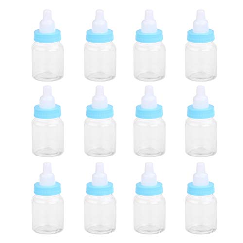 VOSAREA 24st Duschgeschenke Für Gäste Blaue Süßigkeiten Zum Duschen Geschenkbox Für Die Dusche Süßigkeitenflasche Babyflasche Wasserflaschen Für Mädchen Trinkspiel Kind Requisiten Mini von VOSAREA