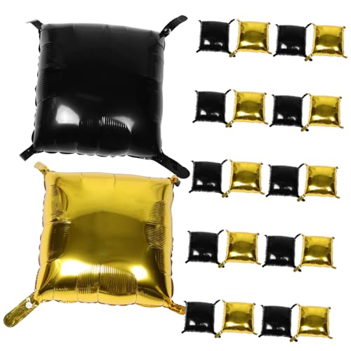 VOSAREA 25-teiliger Quadratischer Ballon-hintergrund: Doppelseitige Schwarze Goldene Folienballonwand Für Geburtstags-, Braut- Und Jubiläums-babyparty-party-dekoration VOSAREA 25-teiliger Quadratischer Ballon-hintergrund: Doppelseitige Schwarze Goldene Folienballonwand Für Geburtstags-, Braut- Und Jubiläums-babyparty-party-dekoration von VOSAREA