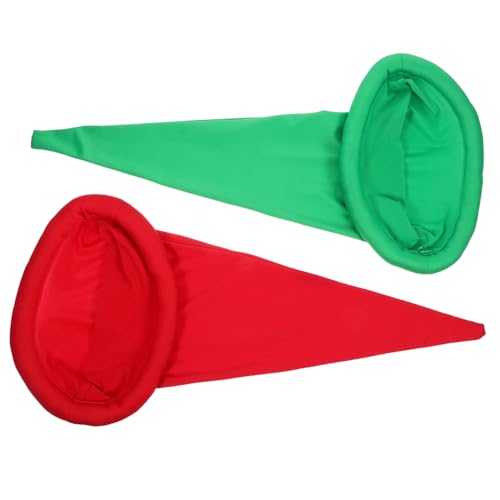 VOSAREA 2pcs Zwerg Kostüm Hut Weihnachten Gnome Hat Dekorative Zwergkappe Foto Prop Christmas Party Dekoration Für Männer Frauen Cosplay Kostüm von VOSAREA