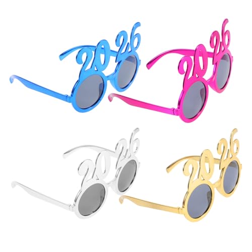 VOSAREA 4 Stück Lustige Year's Eve Brille für Foto Requisiten und Feiern für Graduation Geburtstags und Feiertags Dekorationen VOSAREA 4 Stück Lustige Year's Eve Brille für Foto Requisiten und Feiern für Graduation Geburtstags und Feiertags Dekorationen von VOSAREA