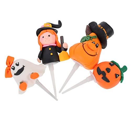 VOSAREA 4 Stücke Halloween Cake Topper Party Kuchen Dekorative Pick Dessert Papier Einfügen von VOSAREA