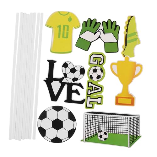 VOSAREA 40Stücke Fußball Cupcake Topper Sportliche Kuchendekoration für Fußballpartys Muffin Topper und Dessert Picks für Kindergeburtstage und Shower Dekorationen VOSAREA 40Stücke Fußball Cupcake Topper Sportliche Kuchendekoration für Fußballpartys Muffin Topper und Dessert Picks für Kindergeburtstage und Shower Dekorationen von VOSAREA