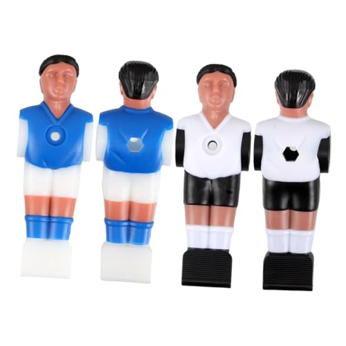 VOSAREA 4Stücke Tischfußballspieler Figuren Tischfußball Zubehör Mechanische Puppen für Kicker Schwarze Figuren mit Blauer Kleidung und Schwarze Figuren mit Weißer Kleidung VOSAREA 4Stücke Tischfußballspieler Figuren Tischfußball Zubehör Mechanische Puppen für Kicker Schwarze Figuren mit Blauer Kleidung und Schwarze Figuren mit Weißer Kleidung von VOSAREA