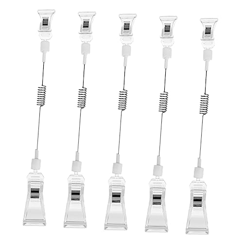 VOSAREA 5 Stück Teiliges Set Doppelseitige Preisschildhalter Clips Robuste Werbeclips für Supermärkte Einzelhandel und Ausstellungen für und Produktanzeigen VOSAREA 5 Stück Teiliges Set Doppelseitige Preisschildhalter Clips Robuste Werbeclips für Supermärkte Einzelhandel und Ausstellungen für und Produktanzeigen von VOSAREA