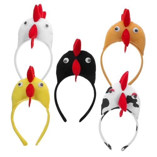 VOSAREA 5st Maskerade-kopfschmuck Plüsch-tier-stirnbänder Halloween-party-stirnbänder Hühnerkostüm-stirnbänder Halloween-kopfschmuck Stirnbänder Für Nutztiere Party-stirnband Pp Baumwolle VOSAREA 5st Maskerade-kopfschmuck Plüsch-tier-stirnbänder Halloween-party-stirnbänder Hühnerkostüm-stirnbänder Halloween-kopfschmuck Stirnbänder Für Nutztiere Party-stirnband Pp Baumwolle von VOSAREA