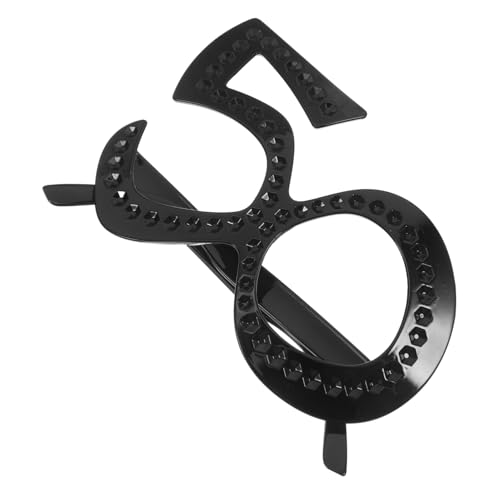 VOSAREA 6 Stück 50 Geburtstagsbrille Geburtstagssonnenbrille 50 Geburtstag Feier Brille Strass Geburtstagsparty Requisiten Lustige Geburtstagsbrille 50 Geburtstag Zubehör Kunststoff von VOSAREA