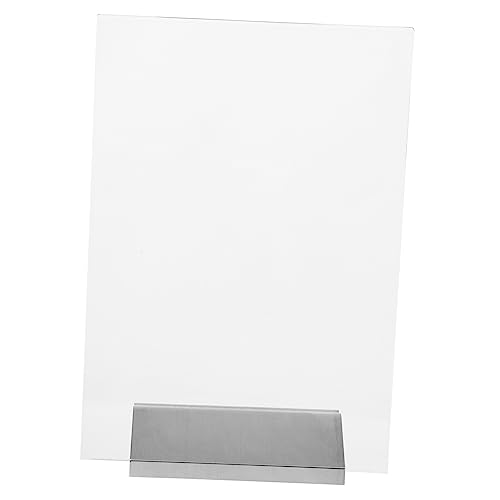 VOSAREA Acryl Schildhalter aus und Acryl Stabiler Tischkartenhalter für Menüs und Werbung Vertikal für Restaurant Büro und Veranstaltungen VOSAREA Acryl Schildhalter aus und Acryl Stabiler Tischkartenhalter für Menüs und Werbung Vertikal für Restaurant Büro und Veranstaltungen von VOSAREA