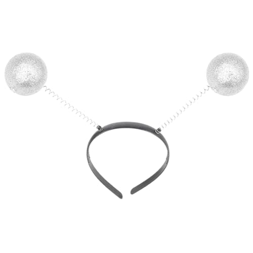 VOSAREA Alien Antennen Haarreif Mit Glitzernden Bällen Cosplay Stirnband Für Weltraum Themenpartys Und Kostüme Leuchtendes Haarband Für Damen Und ädchen von VOSAREA